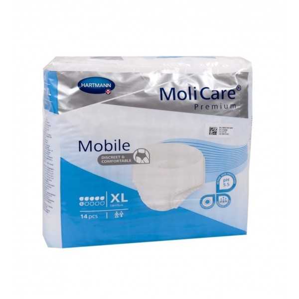 MOLİCARE 6 DAMLA 2140 GR EMİŞ KAPASİTELİ KÜLOT BEZ XLARGE 14 LÜ