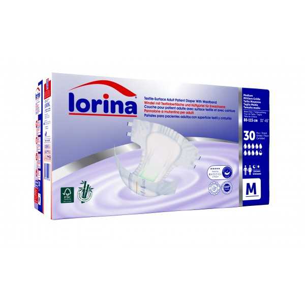 LORİNA BELBANTLI ORTA BOY MEDIUM HASTA BEZİ 120 ADET