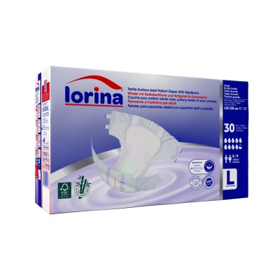 Lorina Belbantlı Büyük Boy Hasta Bezi 120 Adet – Large Paket