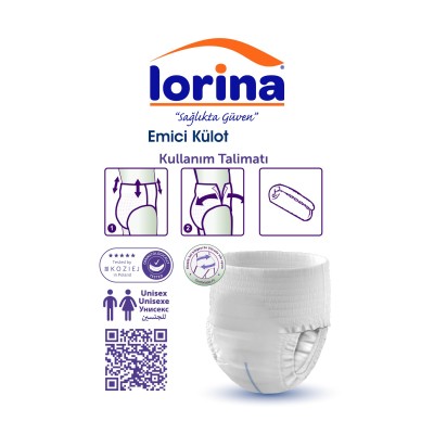 Lorina Emici Külot Ekstra Büyük Boy 120 Adet – XLarge Paket