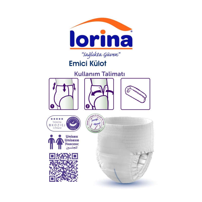 Lorina Emici Külot Ekstra Büyük Boy 120 Adet – XLarge Paket