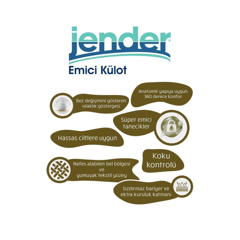 Jender Emici Külot Large 30’lu – Bez Dünyası
