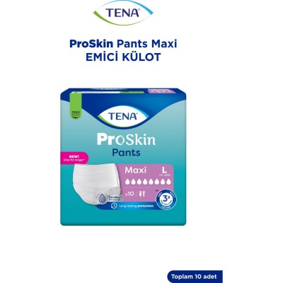 Tena 8 Damla Emici Külot Large Büyük Boy 10 Adet | Yoğun İdrar Kaçırma için Yetişkin Bezi