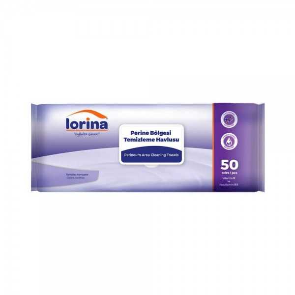 LORİNA PERİNE VE VÜCUT BÖLGESİ TEMİZLEME HAVLUSU 50 Lİ 24 PAKET
