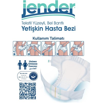 Jender Belbantlı Hasta Bezi Small 30’lu | Küçük Boy Yetişkin Bezi