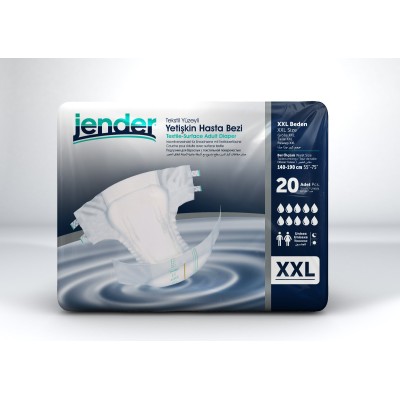 Jender Belbantlı Hasta Bezi XXLarge 20’li | Ekstra Büyük Yetişkin Bezi