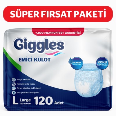 Giggles Emici Külot Large 120’li – Bez Dünyası