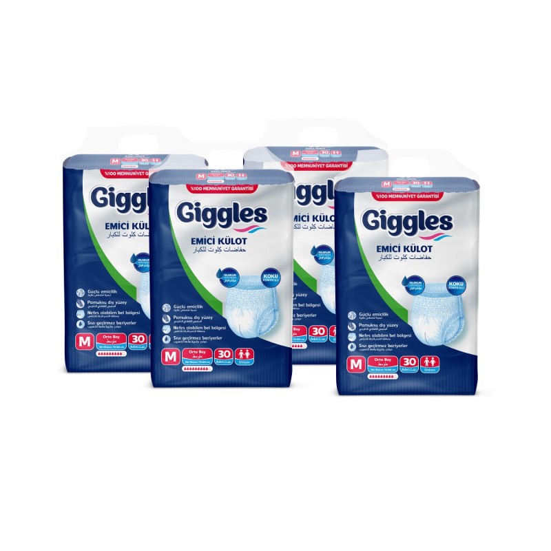 Giggles Emici Külot Medium 120’li – Bez Dünyası Giggles Emici Külot Medium 120’li – Bez Dünyası
