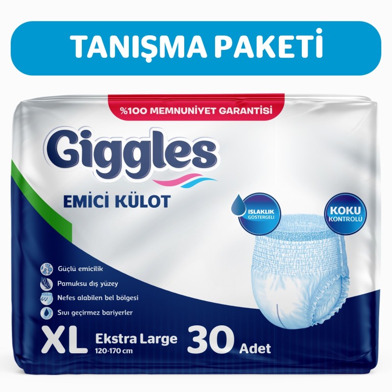 Giggles Emici Külot XLarge 30’lu – Bez Dünyası