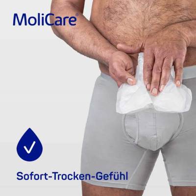 Hartmann Molicare Premium Men Pad 4 Damla – Erkek Mesane Pedi, Aktif Koruma, 14’lü