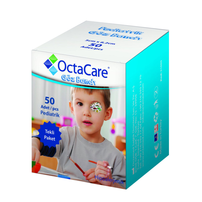 Octacare Erkek Çocuk Göz Kapama Bandı 50 Adet - Bezdunyasi