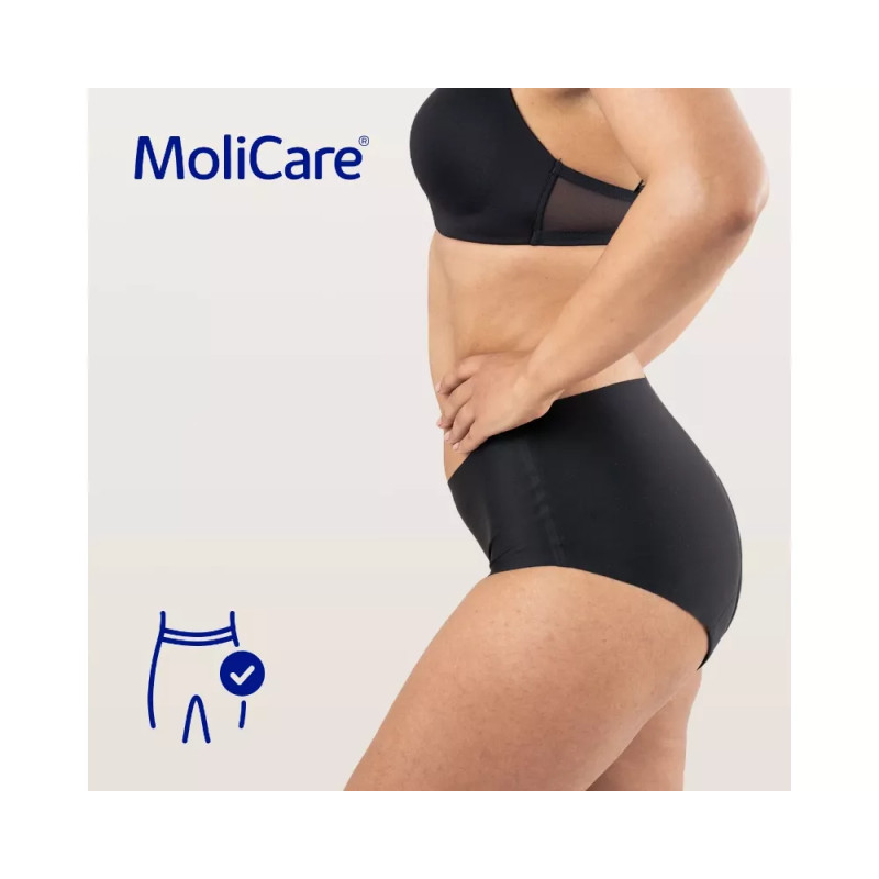 MoliCare Yıkanabilir Regl ve İdrar Kaçırma Külotu - Siyah