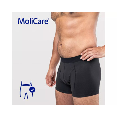 MoliCare Men Yıkanabilir Emici Külot – Erkekler İçin İdrar Kaçırma Çözümü 82 ml | Medium