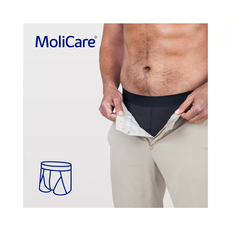 MoliCare Men Yıkanabilir Emici Külot | Erkek İdrar Kaçırma İç Çamaşırı 82 ml