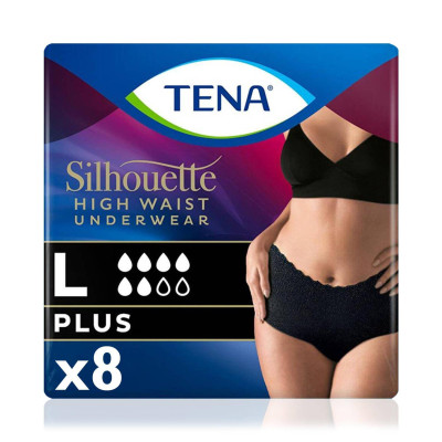 TENA Silhouette Plus L Siyah Emici Külot | 16 Adet