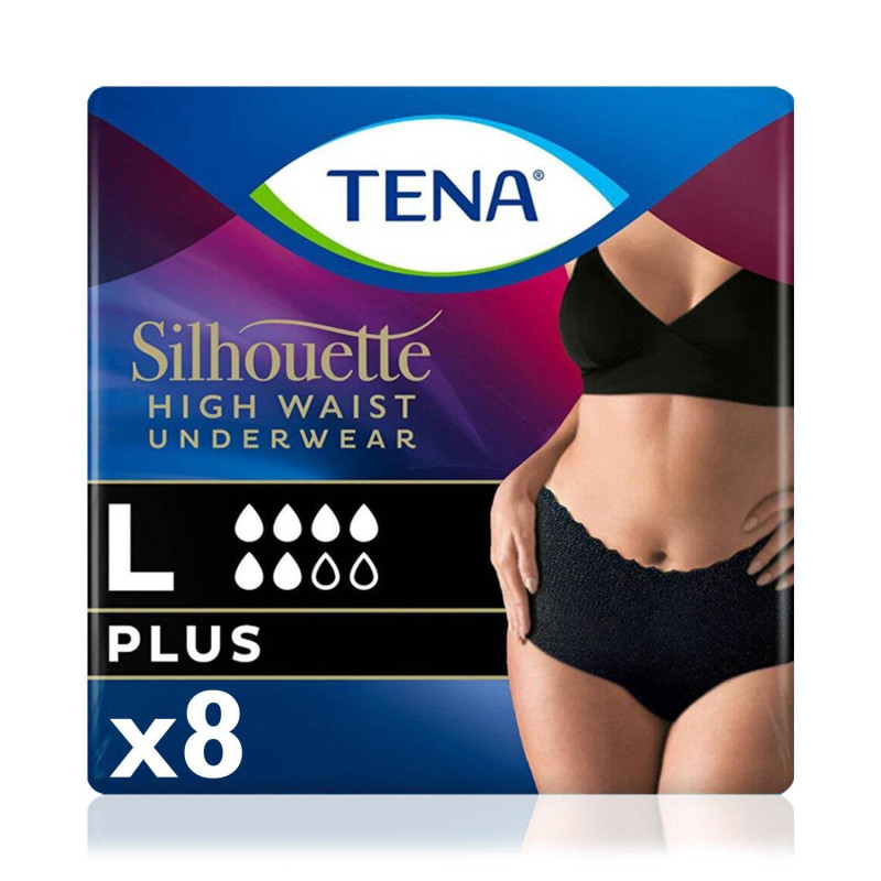 TENA Silhouette Plus L Siyah Emici Külot | 16 Adet