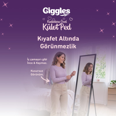 Giggles Külot Ped | Regl Gece Külodu 4 Adet