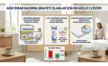 Ağır İdrar Kaçırma Şikayeti Olanlar İçin En Güçlü 3 Çözüm