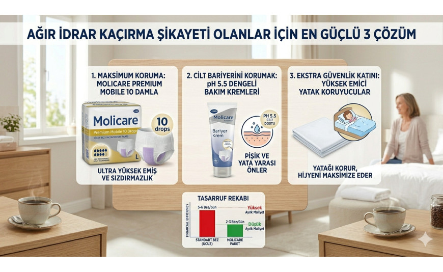 Ağır İdrar Kaçırma Şikayeti Olanlar İçin En Güçlü 3 Çözüm