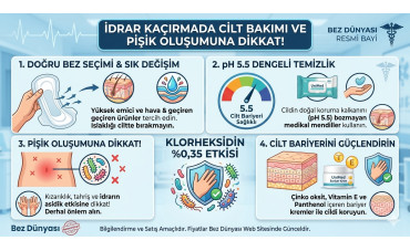 İdrar Kaçırmada Cilt Bakımı ve Pişik Oluşumunu Önleme Yöntemleri