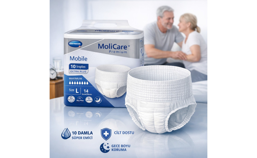 MoliCare Premium Mobile 10 Damla İncelemesi: Maksimum Koruma ve Cilt Sağlığı