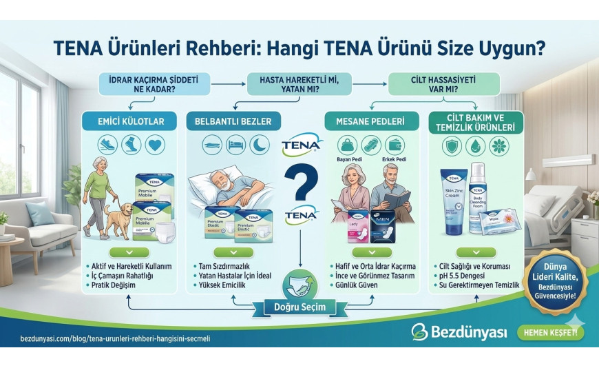 TENA Ürünleri Rehberi: TENA Hasta Bezi ve Ped Çeşitleri